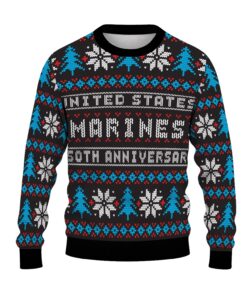 USMC 250th Anniversary Ugly Christmas Sweater for Women Men