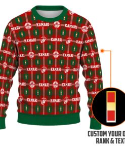 Custom Ranks And Text USMC Ugly Christmas Sweater for Women Men KAUST05